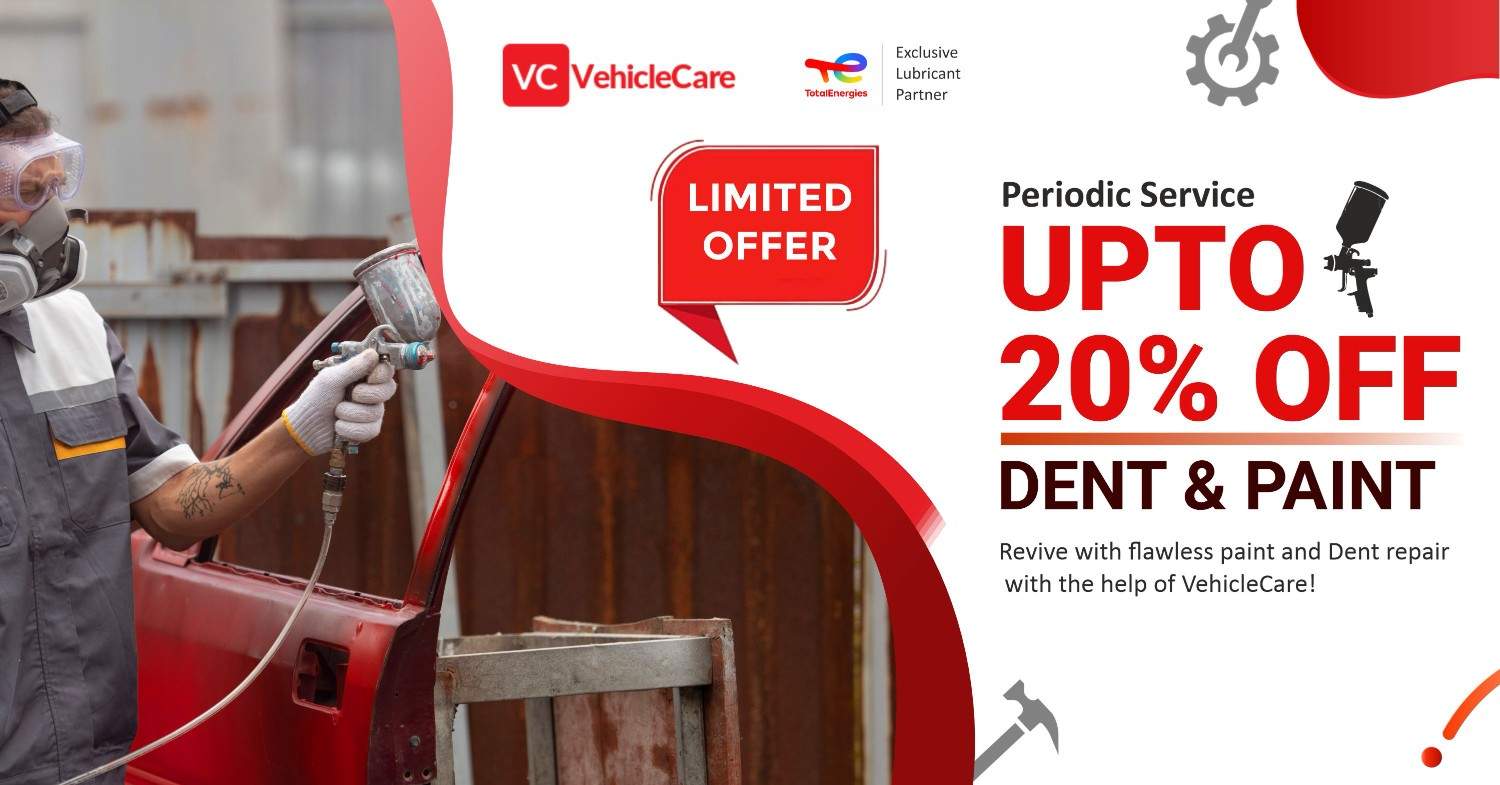 Upto 20% off on dent & paint